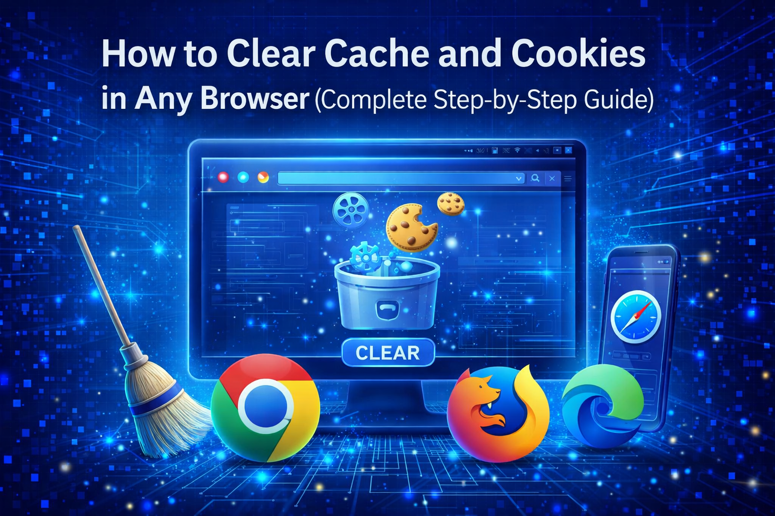 How to Clear Cache and Cookies in Any Browser (Complete Step-by-Step Guide)